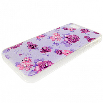Силикон для SAMSUNG A530F (A8 2018), Phopart, цветы №4867