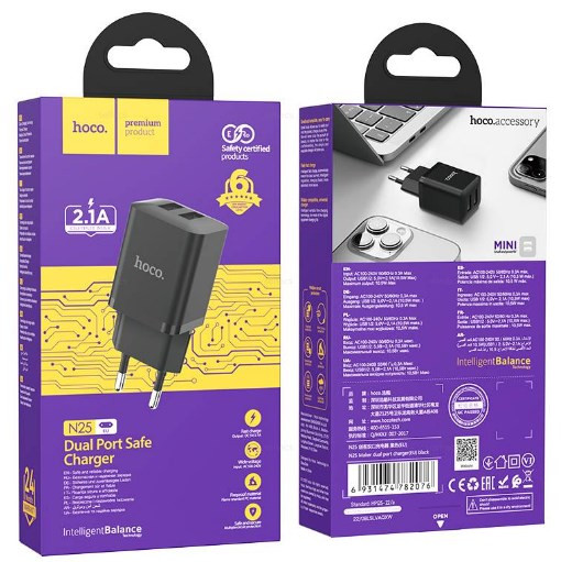 СЗУ HOCO N25 2.1A 2USB