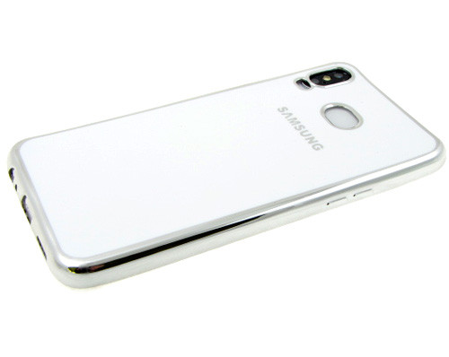 Силикон для Apl IPh XS Max, с логотипом, белый