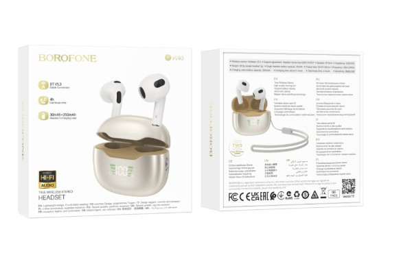 Гарнитура беспроводная BOROFONE BW40, Gratified