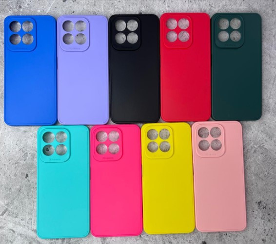 Накладка для SAMSUNG A15, Silicone case, кислотно розовый