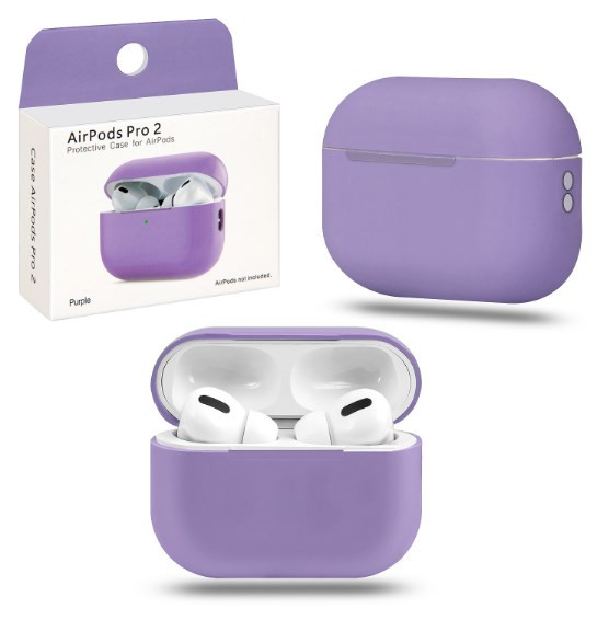 Чехол Airpods Pro 2, Silicon Case ,сиреневый