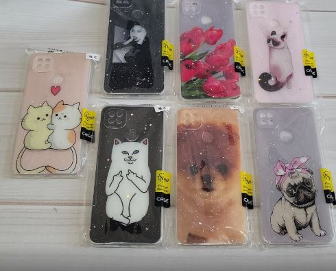 Накладка для XIAOMI POCO X3, картинки с блестками 2