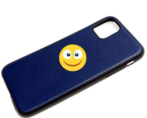 Накладка для SAMSUNG S21, под кожу, синий