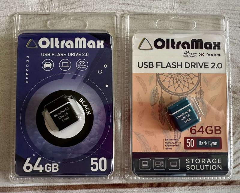 Флеш-накопитель 64Gb OltraMax Drive 50 Mini, бирюзовый