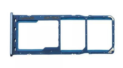 Контейнер SIM для Samsung A20 A205F A30 A305 A50 A505 A70 A705F синий