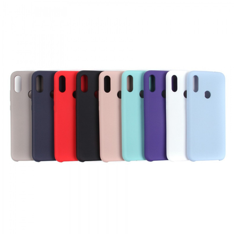 Накладка для Huawei P40 Lite E Y6p Y7p 9C, SILICONE COVER Soft-touch, бордовый