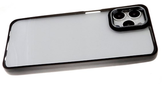 Накладка для Realme C31, с металлической окантовкой, черный