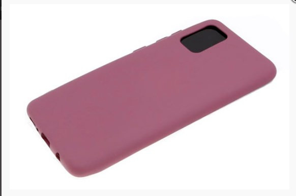 Накладка для SAMSUNG A12, Silicone Case, бордовый