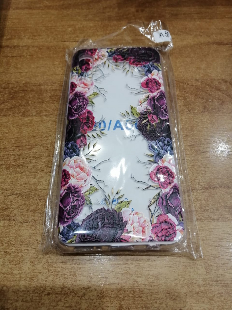 Силикон для Samsung A505F (A50)/A307F (A30s)/A507 (A50s), Прозрачный, Пионы