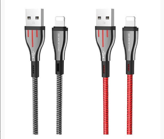 USB кабель для lightning BOROFONE BU23 Highway, 2.4А, 1.2 м