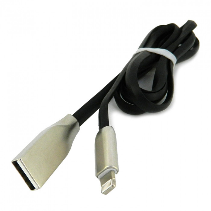 USB кабель для Micro WALKER C710 Soft Touch, плоский, черный
