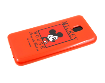 Силикон для XIAOMI Redmi Note 8T, Микки Маус, красный