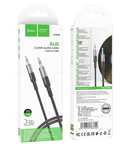Кабель AUX HOCO UPA23 AUX Jack 3.5 (m) - Jack 3,5 (m), 1 м