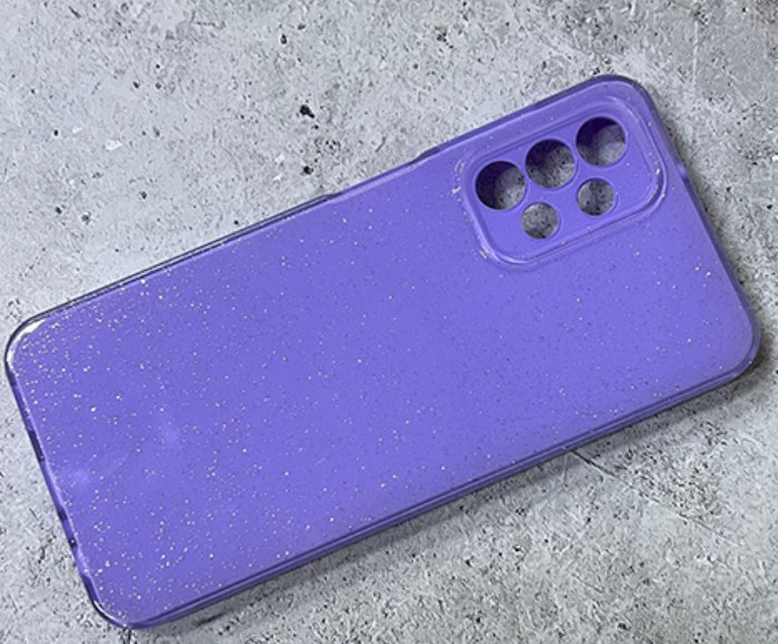 Накладка для SAMSUNG A205F (A20)/A305F (A30), с блестками, сиреневый