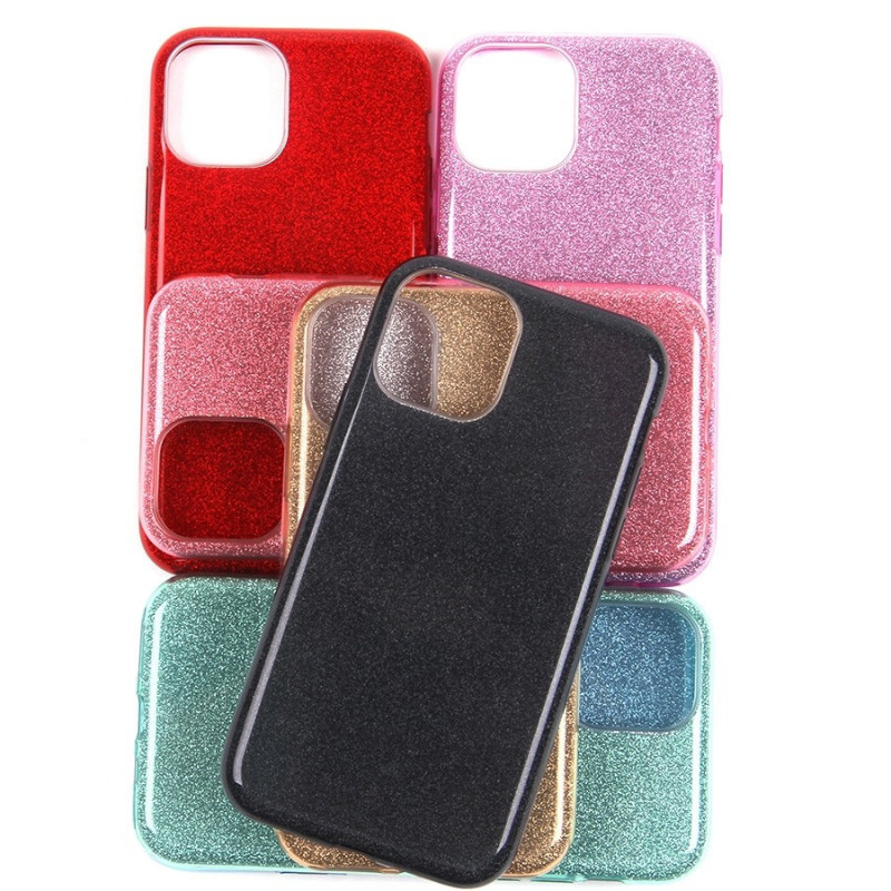 Накладка для SAMSUNG S22 Ultra SM-S908B, с блестками, черный