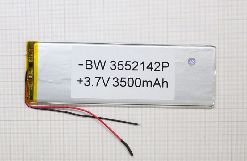 АКБ универсальная 3552142мм 3.7V 3500mAh