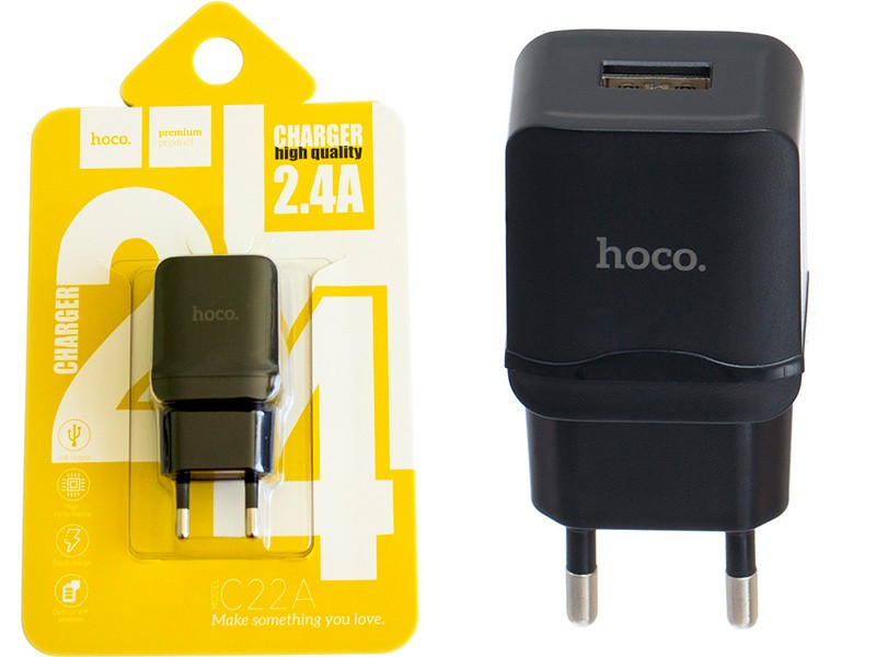 СЗУ HOCO C22A 1USB 2.4A