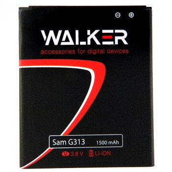 АКБ WALKER для SAMS G313H/G313HU/G318H EB-BG313BBE 1500 mAh