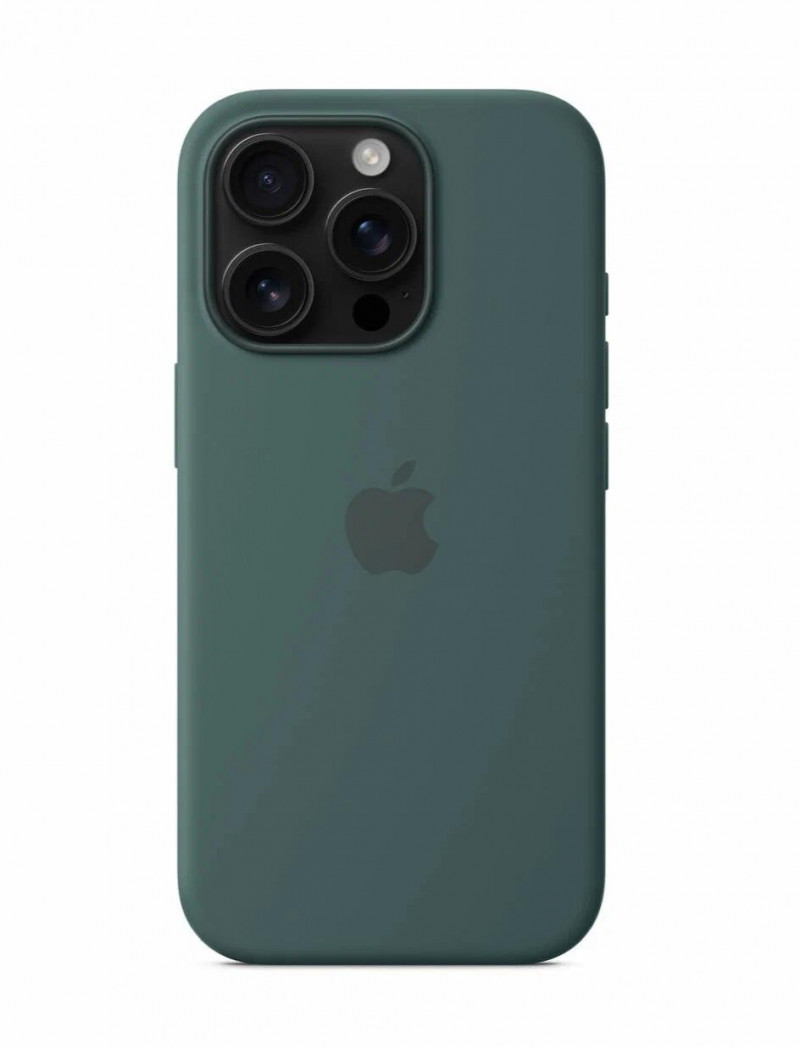 Накладка для Apl IPh 15 Pro Max, SILICONE COVER Soft-touch с MagSafe, хвоя