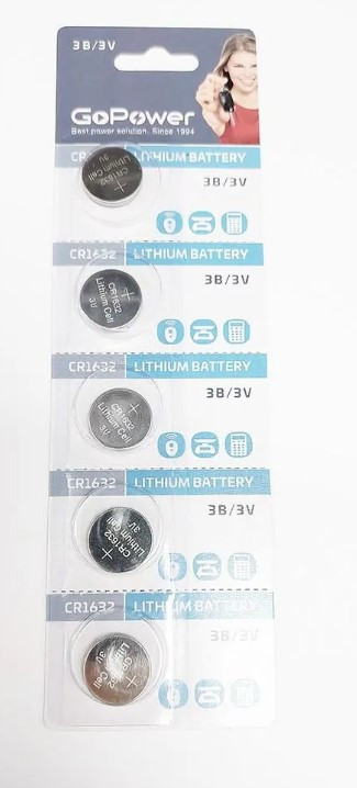 Батарейка Go Power CR1632 BL5