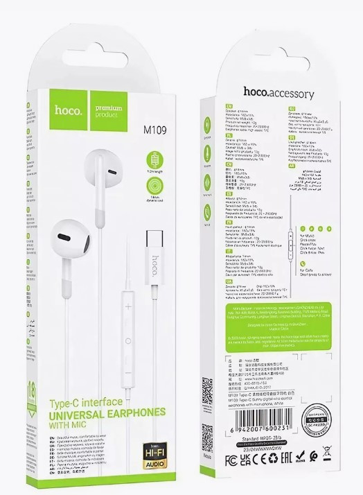 Гарнитура HOCO M109  Pure Type-C,