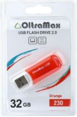 Флеш-накопитель 32Gb OltraMax 230, USB 2.0, оранжевый