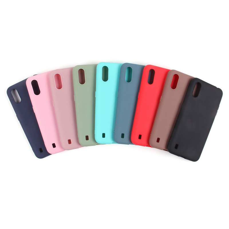 Силикон для SAMSUNG A015 A01 M015  M01, матовый, черный