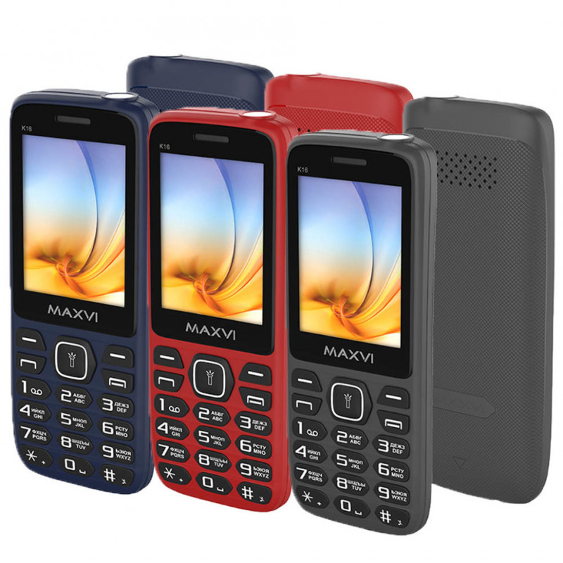 Сотовый телефон Maxvi K16 BLACK 2SIM
