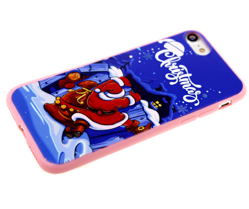 Силикон для SAMSUNG A105F A10, M105F M10, Новый Год, Дед Мороз у ворот