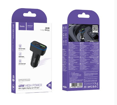 АЗУ HOCO Z63B Barry, 1USB  1USB C, 48W