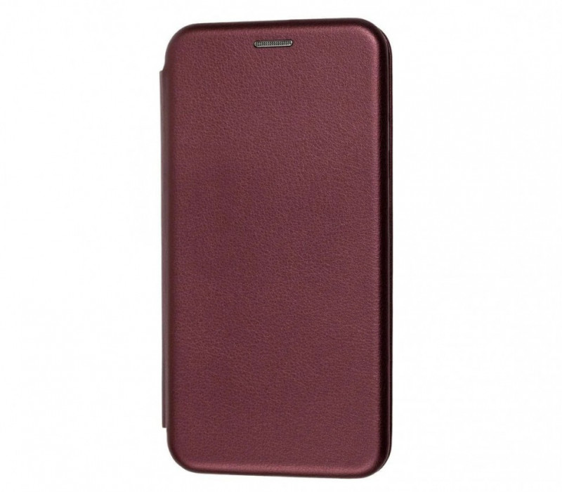 Чехол-книга для XIAOMI Redmi 9, Fashion Case, с магнитом, бордовый