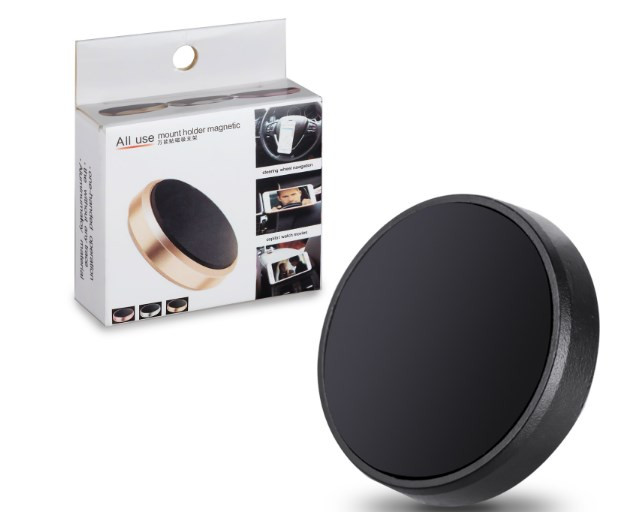 Автодержатель магнитный на панель (золото)