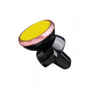 Автодержатель HOCO CA3 Outlet в дефлектор обдува магнитный желтый