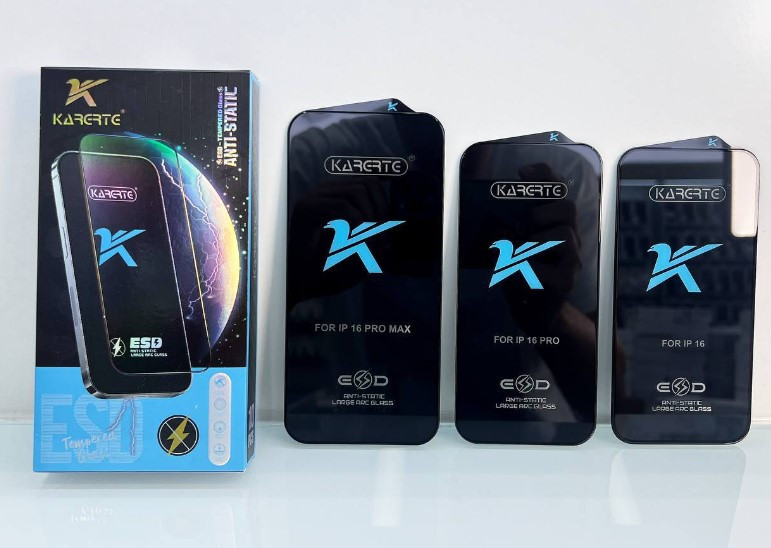 Защитное стекло для ApL iph 16 Pro Max, ANTI STATIC, черный