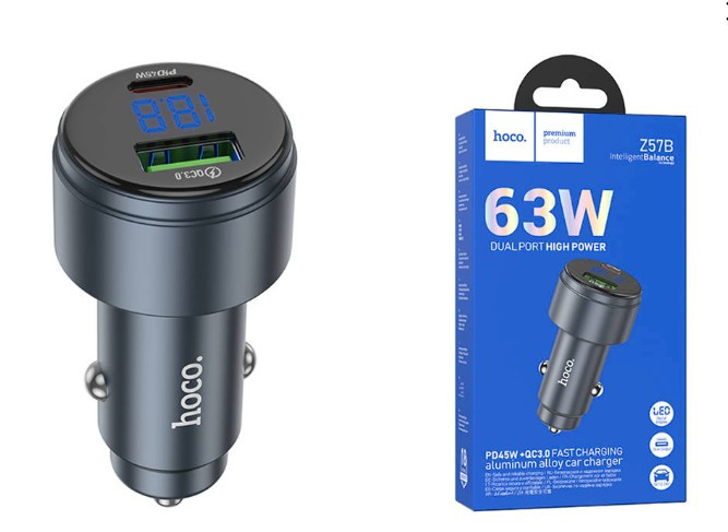 АЗУ HOCO Z57B Glorious, PD45W QC3.0, 63W