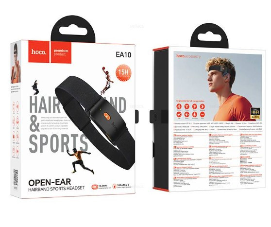 Гарнитура беспроводная Hoco EA10 Energica с повязкой на голову