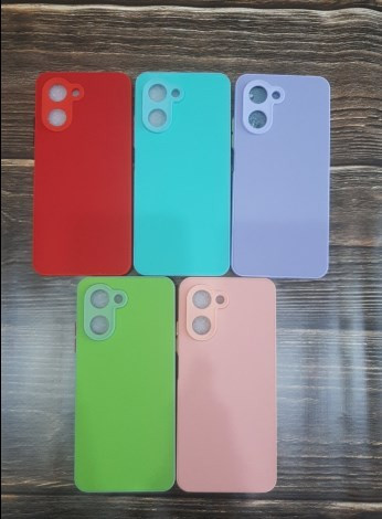 Накладка для REALME C33, цветные кнопки, розовый