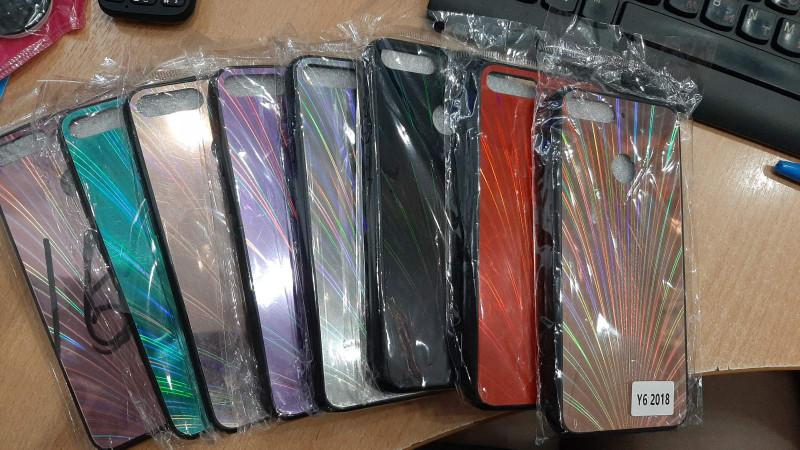 Накладка для SAMSUNG A205F (A20)/A305F (A30), северное сияние 2, красный