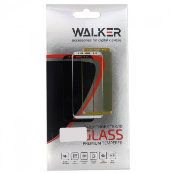 Защитное стекло для ApL iph 7 Plus/8Plus, WALKER, с рамкой, черное