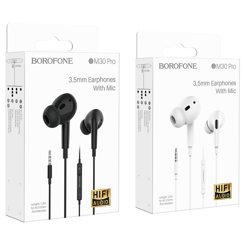 Гарнитура BOROFONE BM30 PRO Original Series Wire Control Earphones With Mic
