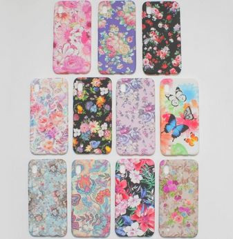 Силикон для XIAOMI Redmi 7, Цветочки светящиеся