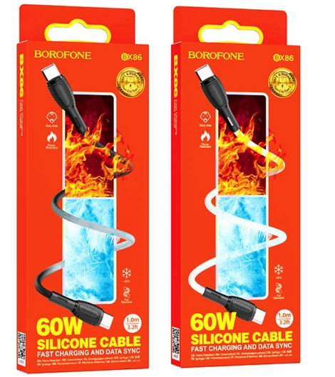 USB кабель для Type-c на Type-c,BOROFONE BX86
