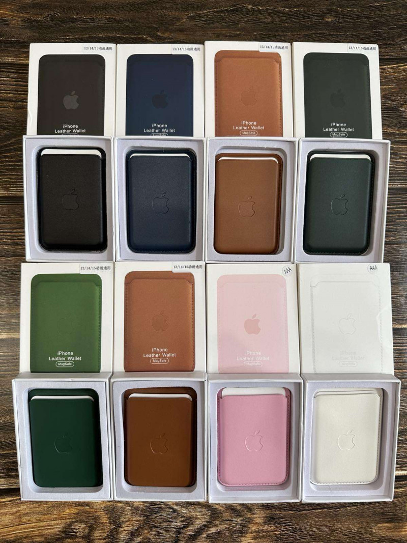 Визитница Leaher Wallet, MagSafe, с анимацией. красный