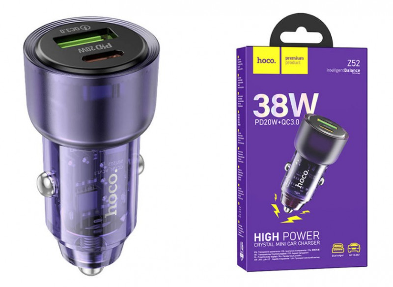 АЗУ HOCO Z52. PD38W+QC3.0