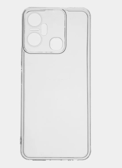 Силикон для XIAOMI Redmi Note 13 Pro, с защитой камеры,  плотный, прозрачный