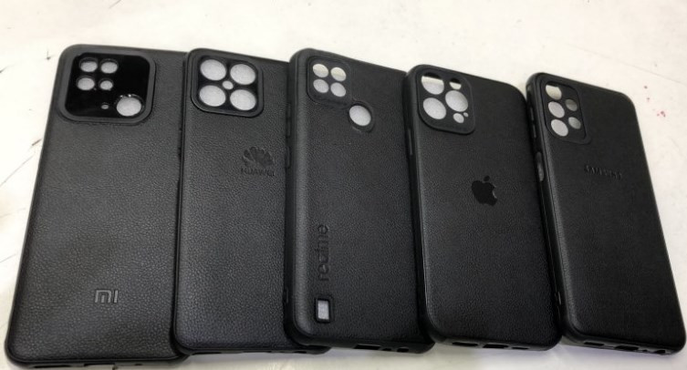 Накладка для TECNO SPARK 10/ Spark 10C,под кожу, черный