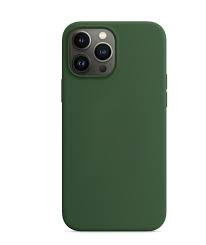 Накладка для Apl IPh 15 Pro, SILICONE COVER Soft-touch с MagSafe, болотный