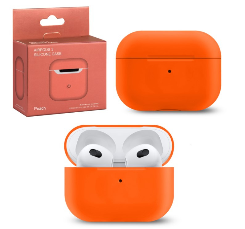 Чехол Airpods 3 Silicon Case оранжевый