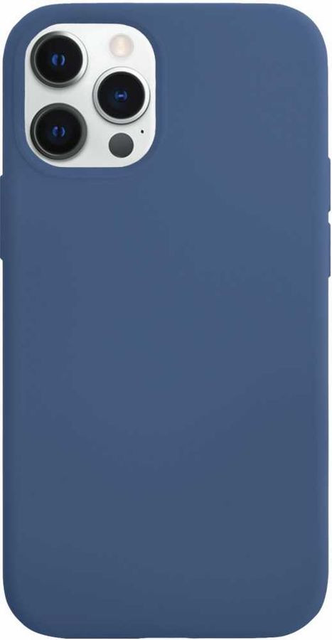 Накладка для Apl IPh 12 PRO 12, SILICONE COVER Soft-touch, темный лазурный